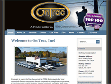 Tablet Screenshot of ontracinc.net